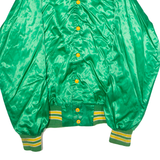 WNAP Stereo 93 Mens Bomber Jacket Green Satin Nylon 80s USA M