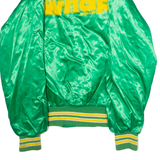 WNAP Stereo 93 Mens Bomber Jacket Green Satin Nylon 80s USA M