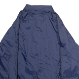 Womens Coach Jacket Blue Satin Nylon 80s M