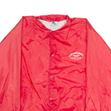 AUGUSTA SPORTSWEAR American Legion Mens Coach Jacket Red Satin Nylon 80s USA L