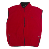 CHAMPION Mens Fleece Gilet Red XL