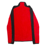 LAUREN RALPH LAUREN Womens Fleece Jacket Red Colourblock M