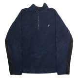 NAUTICA Mens Pullover Jacket Blue Colourblock XL