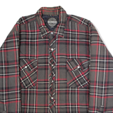 FORCEFIELD Mens Lumberjack Jacket Grey Flannel Check XL