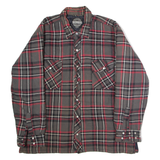 FORCEFIELD Mens Lumberjack Jacket Grey Flannel Check XL