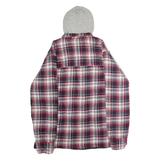 RED HEAD BRAND CO Mens Lumberjack Jacket Red Flannel Hooded Check L