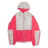 THE NORTH FACE Womens Fleece Jacket Pink Hooded Colourblock M