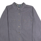 NORTHEAST Blanket Lined Mens Workwear Jacket Grey Canvas L