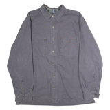 NORTHEAST Blanket Lined Mens Workwear Jacket Grey Canvas L