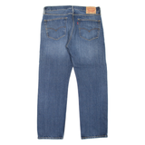 LEVI'S 505 Jeans Mens Blue Regular Straight Stone Wash W36 L32