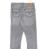 LEVI'S 501S Jeans Womens Grey Skinny Straight Stone Wash W29 L29