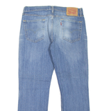 LEVI'S 514 Jeans Mens Blue Slim Straight Stone Wash W34 L30