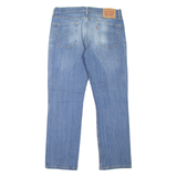 LEVI'S 514 Jeans Mens Blue Slim Straight Stone Wash W34 L30