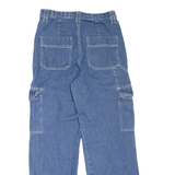 ARDENE High Rise Cargo Style Womens Jeans Blue Loose Straight W30 L30