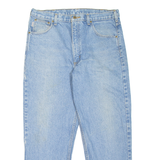CARHARTT Workwear Mens Jeans Blue Relaxed Tapered Stone Wash W36 L27