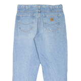 CARHARTT Workwear Mens Jeans Blue Relaxed Tapered Stone Wash W36 L27