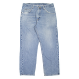 WRANGLER Mens Jeans Blue Relaxed Tapered Stone Wash W34 L29