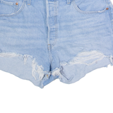 LEVI'S 501 BIG E Womens Denim Shorts Blue Classic L W34