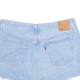 LEVI'S 501 BIG E Womens Denim Shorts Blue Classic L W34