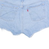 LEVI'S 501 BIG E Womens Denim Shorts Blue Classic L W34