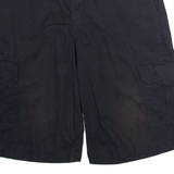 DICKIES Workwear Mens Cargo Shorts Black Relaxed M W34