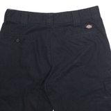 DICKIES Workwear Mens Cargo Shorts Black Relaxed M W34