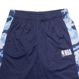 NBA Basketball Mens Sports Shorts Blue Camouflage M W30