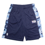 NBA Basketball Mens Sports Shorts Blue Camouflage M W30