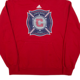 ADIDAS Chicago Fire Mens Red Hoodie USA M