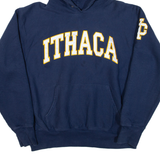 Ithaca Mens Blue Hoodie USA M