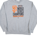 MAJESTIC World Series Champions Mens Grey Hoodie USA L