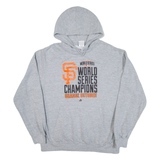 MAJESTIC World Series Champions Mens Grey Hoodie USA L