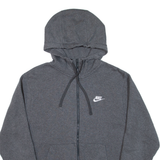 NIKE Mens Grey Hoodie Full Zip S