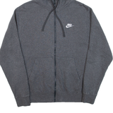 NIKE Mens Grey Hoodie Full Zip S