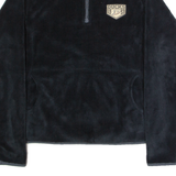 NHL Womens Fleece Black 1/4 Zip L