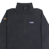 PATAGONIA Womens Fleece Black 1/2 Zip L