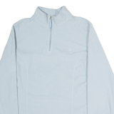 THE NORTH FACE Womens Fleece Blue 1/4 Zip S