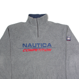 NAUTICA Mens Fleece Grey 1/4 Zip 2XL