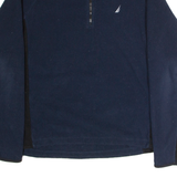 NAUTICA Mens Fleece Blue 1/2 Zip M