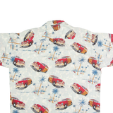 PINEAPPLE CONNECTION Car Mens Shirt Blue 90s Crazy Pattern M