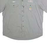 CARHARTT R&S Erection 'Caleb' Mens Worker Shirt Grey 90s 2XL