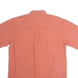 LL BEAN Mens Plain Shirt Red 90s M