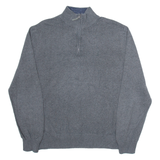 NAUTICA Womens Jumper Grey 1/4 Zip Tight Knit XL