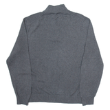 NAUTICA Womens Jumper Grey 1/4 Zip Tight Knit XL