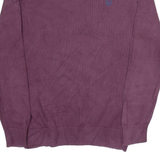 CHAPS Mens Jumper Purple Tight Knit S
