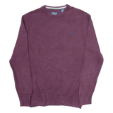 CHAPS Mens Jumper Purple Tight Knit S