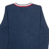 TOMMY HILFIGER Womens Jumper Blue Tight Knit M