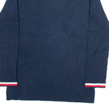 TOMMY HILFIGER Womens Jumper Blue Tight Knit M