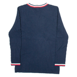 TOMMY HILFIGER Womens Jumper Blue Tight Knit M