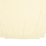 TOMMY HILFIGER Mens Jumper Yellow V-Neck Tight Knit 2XL